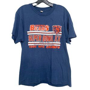 RARE Vintage 1985 NFC Chicago Bears Super Bowl XX Unisex Large L LG T-Shirt